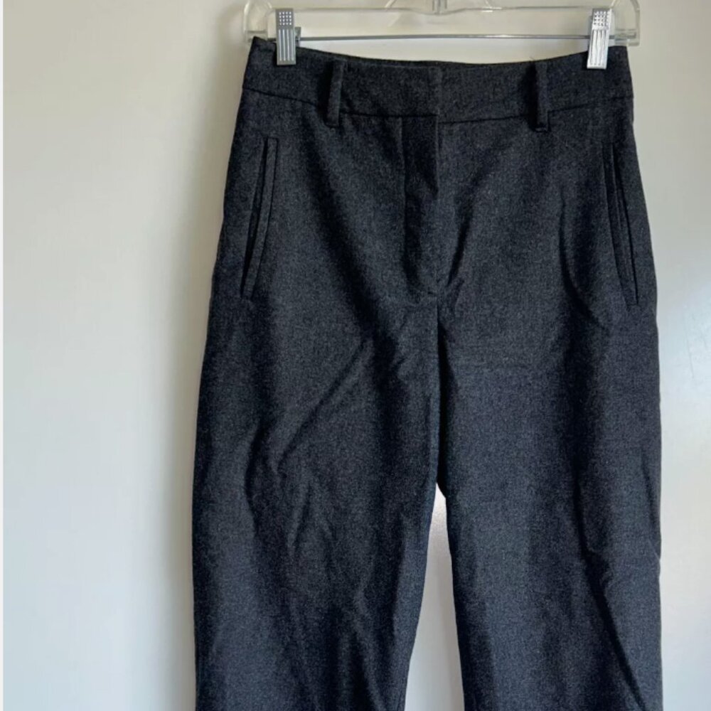 Artizia Wilfred Jallad Crop Trouser Pants Wool Cashmere Charcoal Gray Size 4
